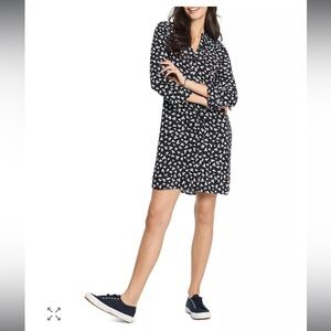 NIC + ZOE Vintage Petals Printed Shirt Dress Size Large